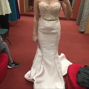 TWO PIECE PROM DRESS